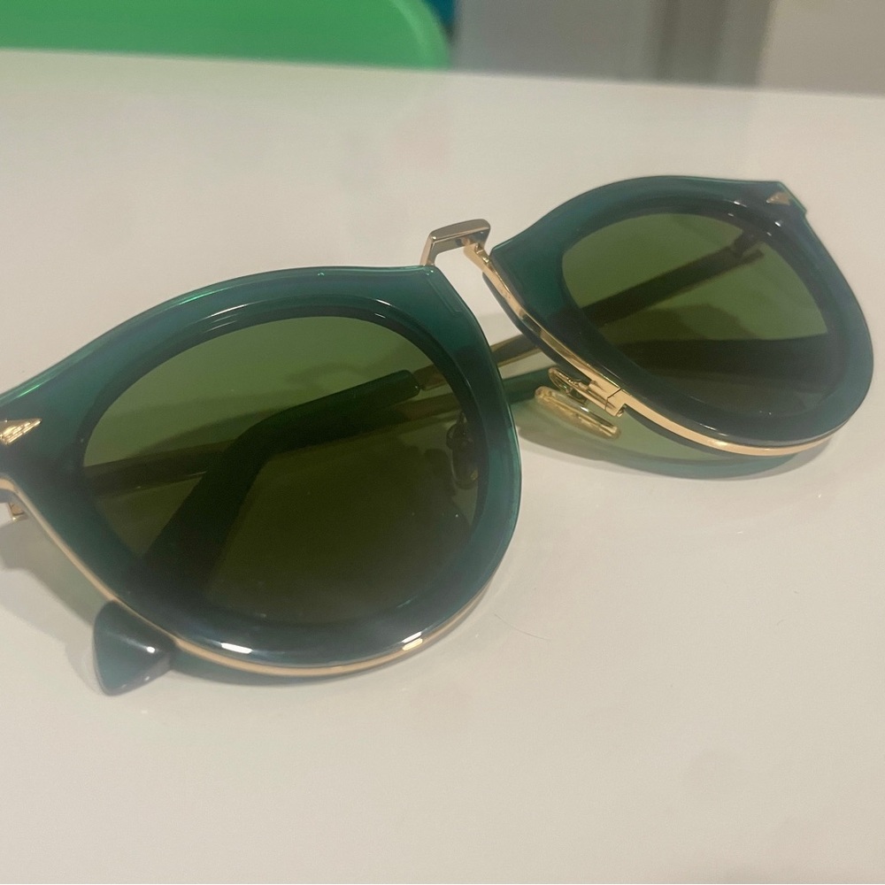 Karen Walker sunglasses in emerald green